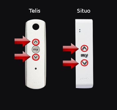 Réglage moteur Somfy avec télécommande Situo ou Telis - Ici Store